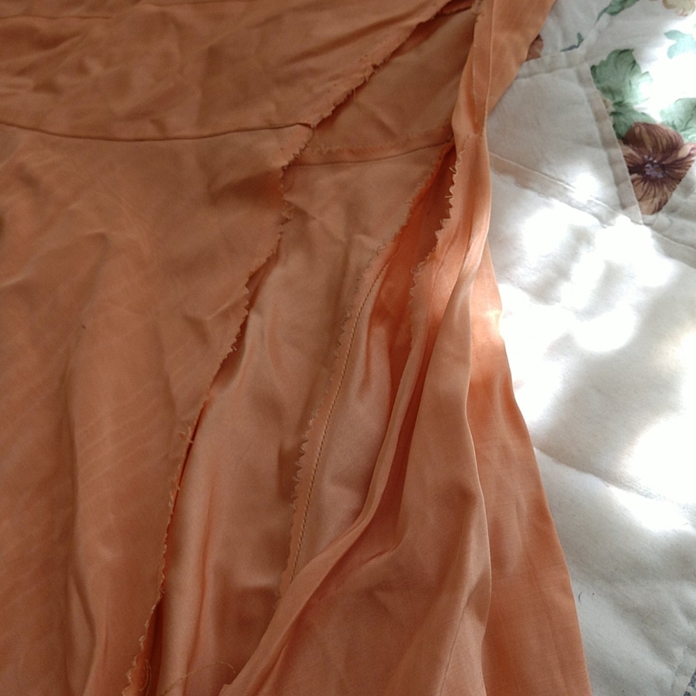 TRUE ANTIQUE 1920s Asymmetrical SILK MOIRE Marvelous FLAPPER DRESS - Picture 8 of 15